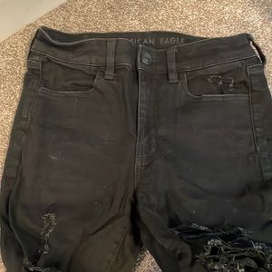 American eagle high waisted black jeans